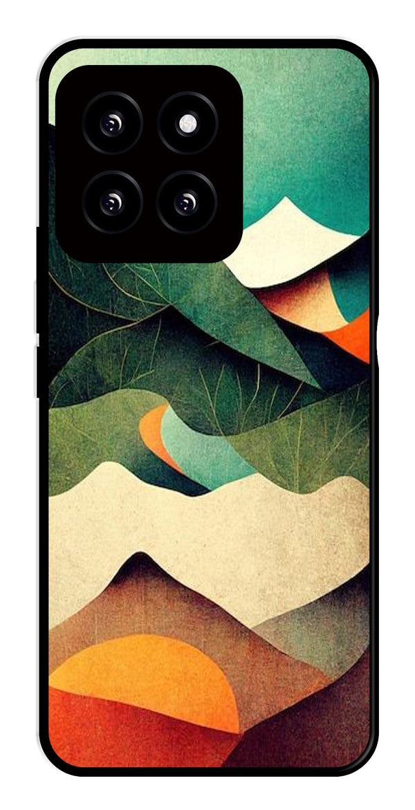 MultiColor Pattern Metal Mobile Case for Xiaomi 14 5G   (Design No -43)