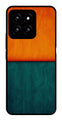Orange Green Pattern Metal Mobile Case for Xiaomi 14 5G   (Design No -45)