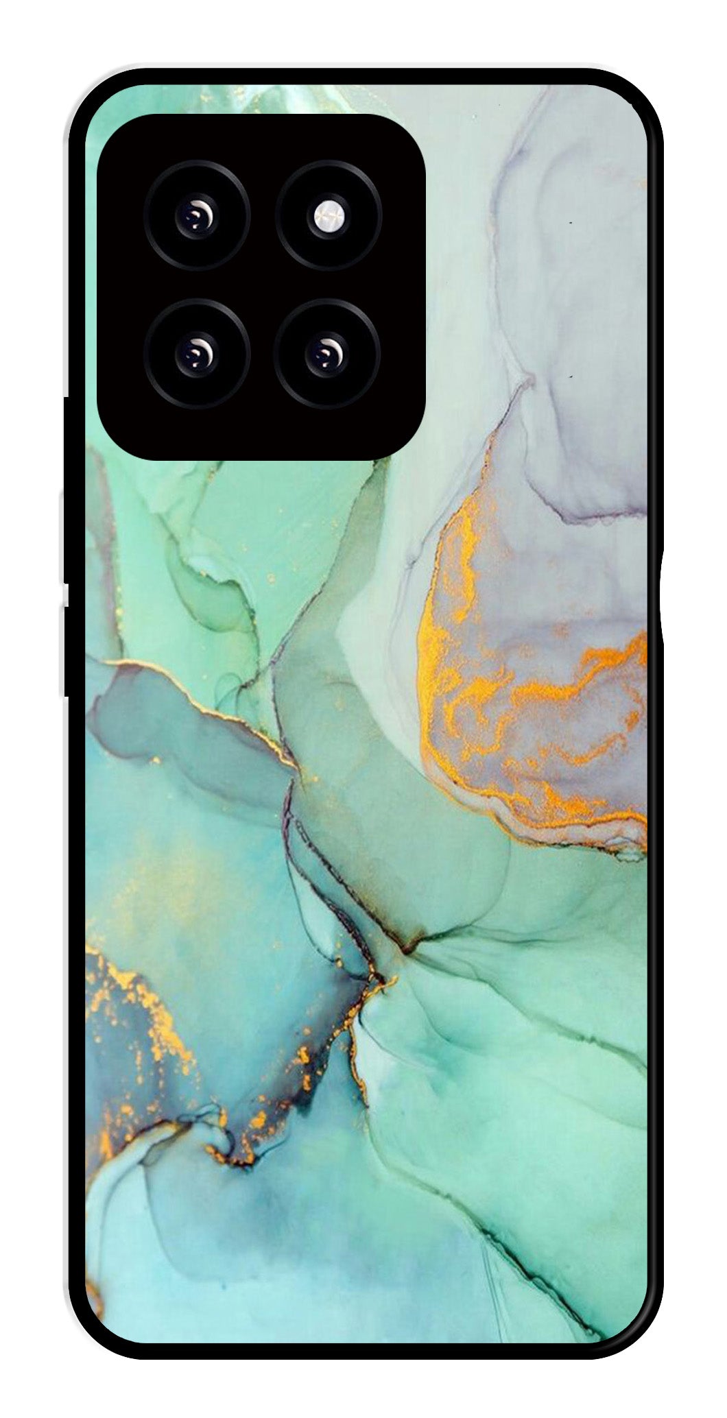 Marble Design Metal Mobile Case for Xiaomi 14 5G   (Design No -46)