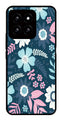 Flower Leaves Design Metal Mobile Case for Xiaomi 14 5G   (Design No -50)