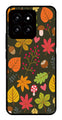 Leaves Design Metal Mobile Case for Xiaomi 14 5G   (Design No -51)