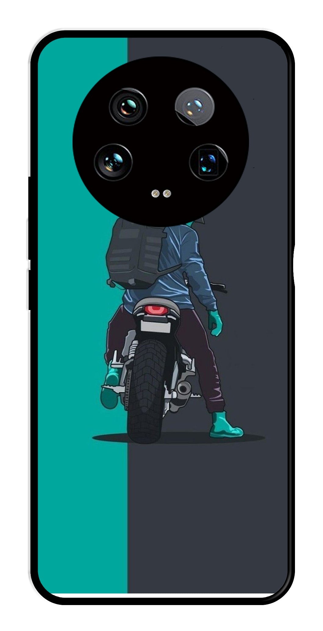 Bike Lover Metal Mobile Case for Xiaomi 14 Ultra 5G   (Design No -05)