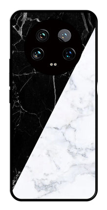 Black White Marble Design Metal Mobile Case for Xiaomi 14 Ultra 5G