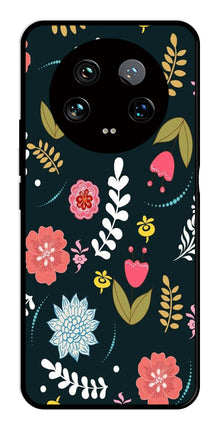 Floral Pattern2 Metal Mobile Case for Xiaomi 14 Ultra 5G