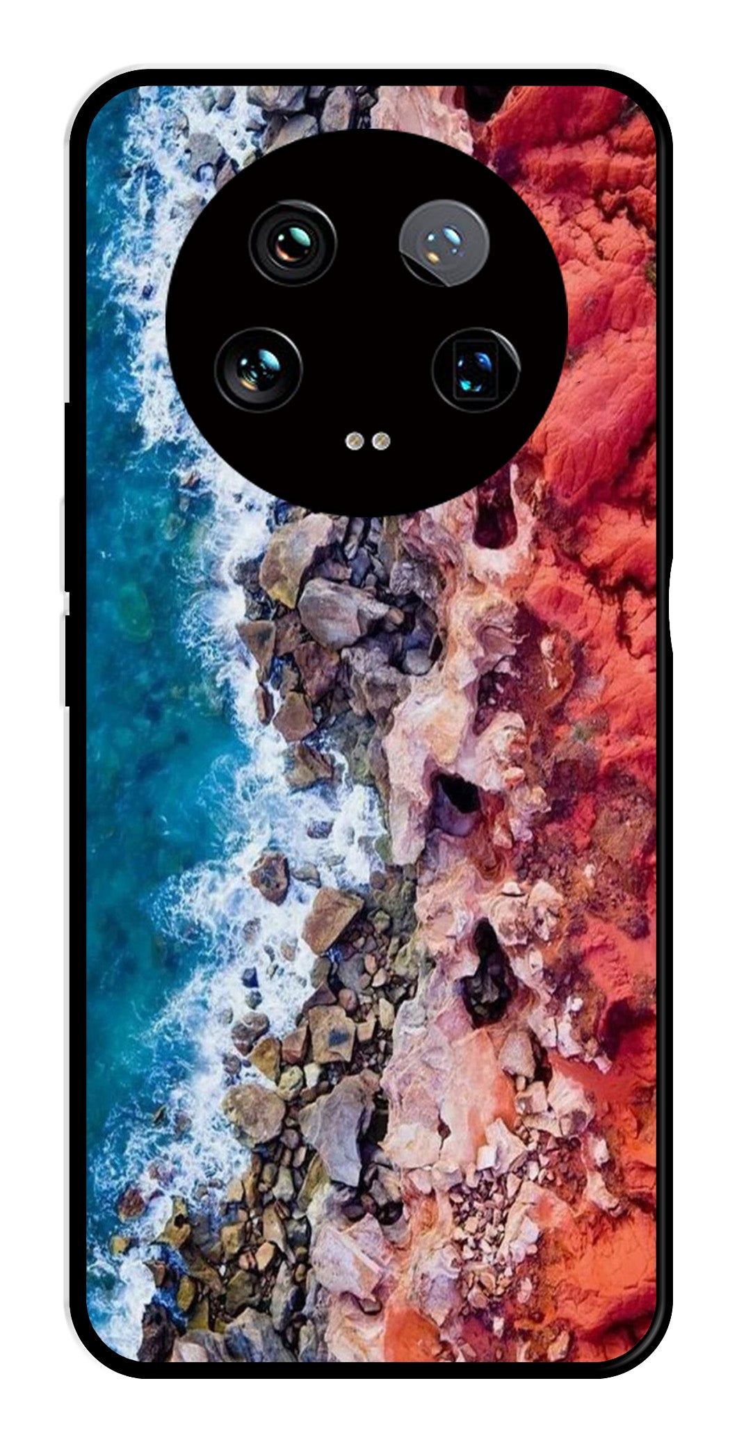 Sea Shore Metal Mobile Case for Xiaomi 14 Ultra 5G   (Design No -18)