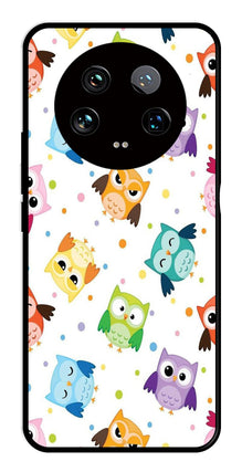 Owls Pattern Metal Mobile Case for Xiaomi 14 Ultra 5G
