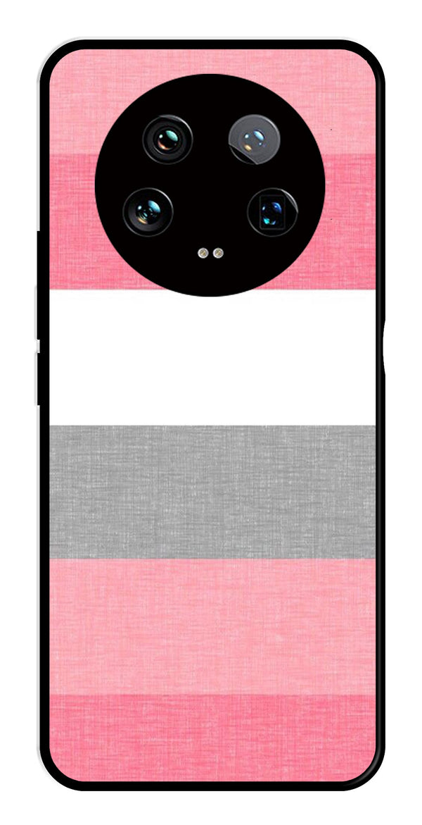 Pink Pattern Metal Mobile Case for Xiaomi 14 Ultra 5G   (Design No -23)