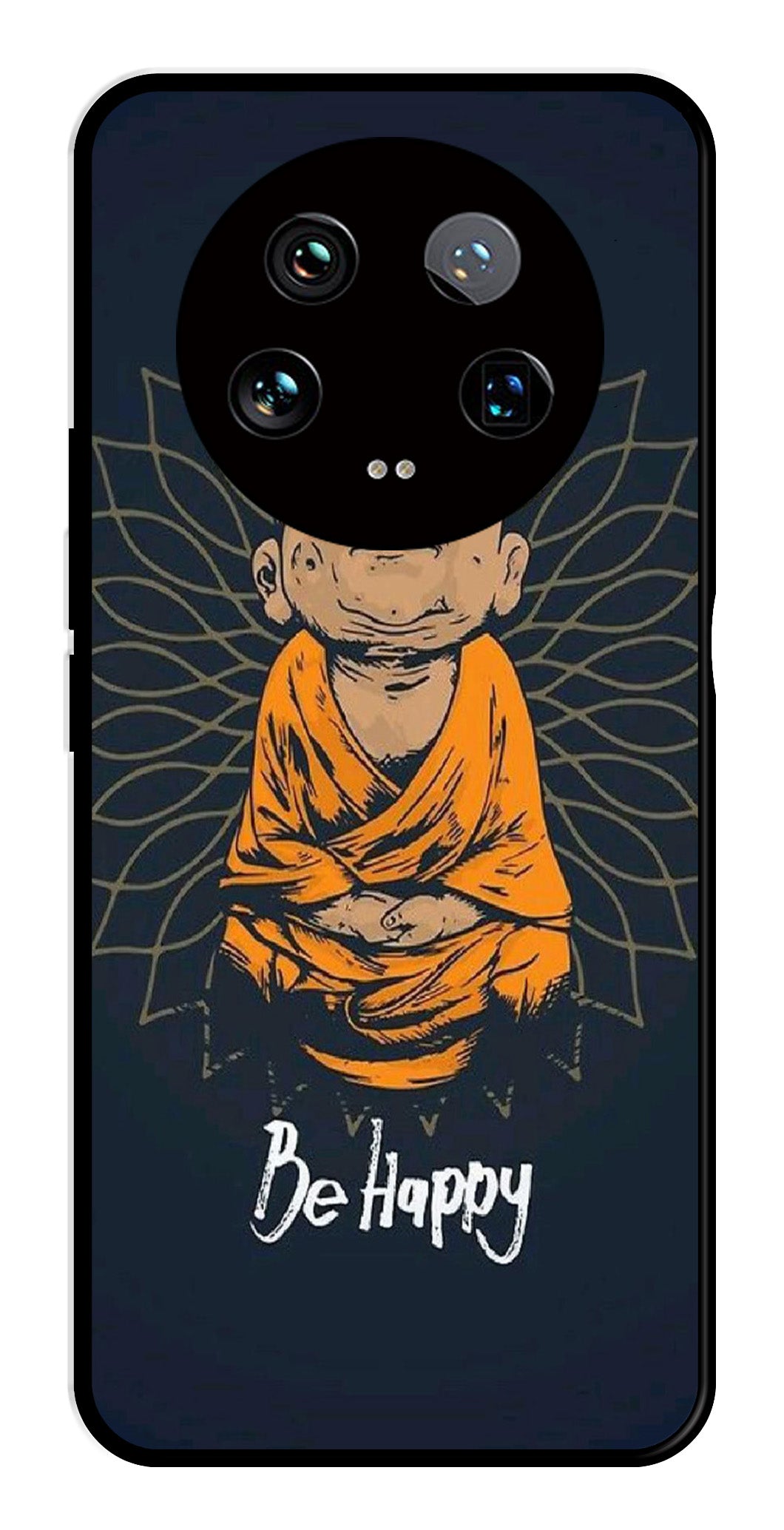 Be Happy Metal Mobile Case for Xiaomi 14 Ultra 5G   (Design No -27)