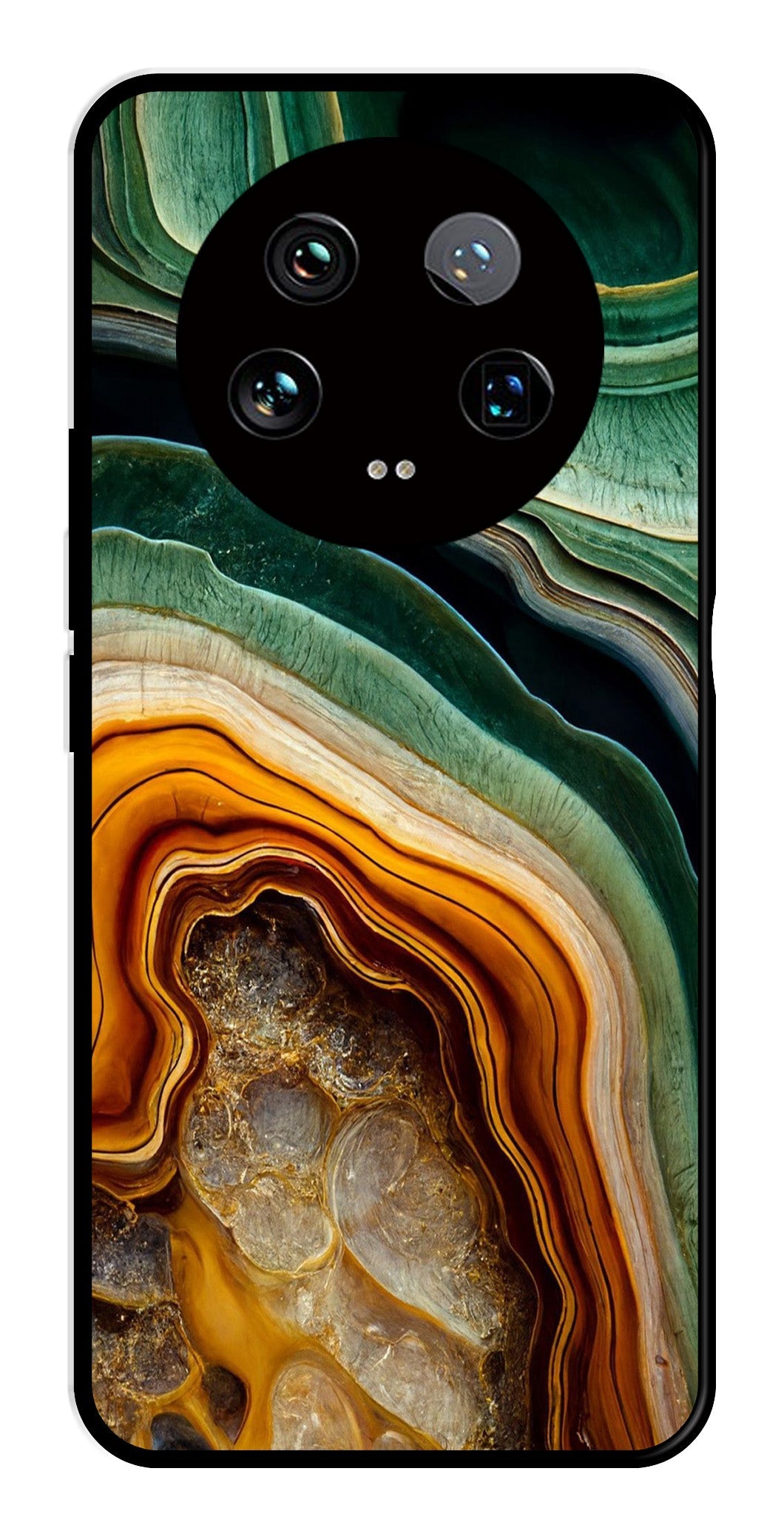 Marble Design Metal Mobile Case for Xiaomi 14 Ultra 5G   (Design No -28)