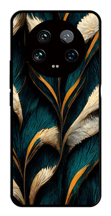 Feathers Metal Mobile Case for Xiaomi 14 Ultra 5G