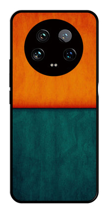 Orange Green Pattern Metal Mobile Case for Xiaomi 14 Ultra 5G