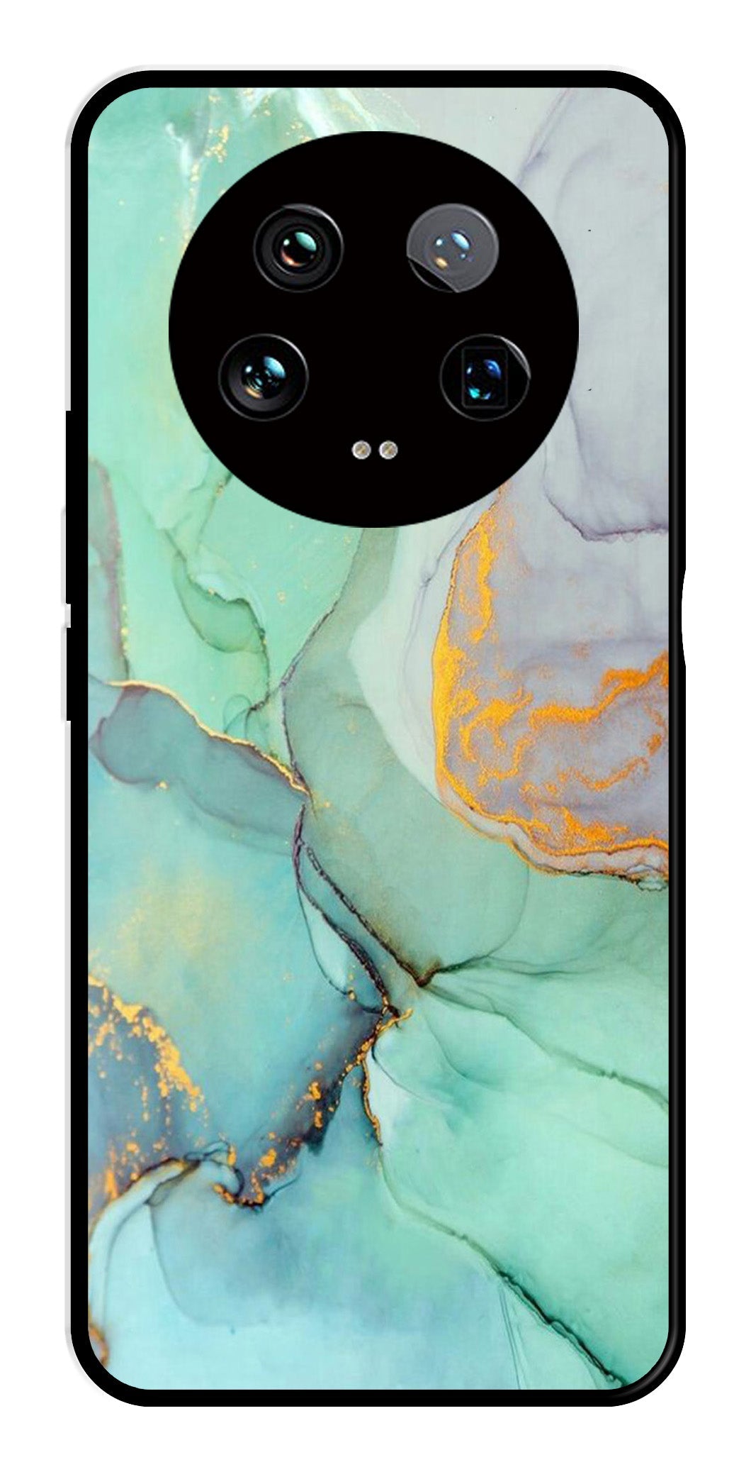 Marble Design Metal Mobile Case for Xiaomi 14 Ultra 5G   (Design No -46)