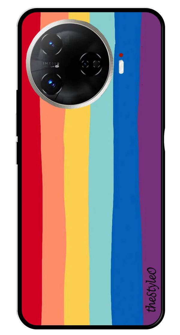 Rainbow MultiColor Metal Mobile Case for Tecno Camon 30 Pro 5G (Design No -03)