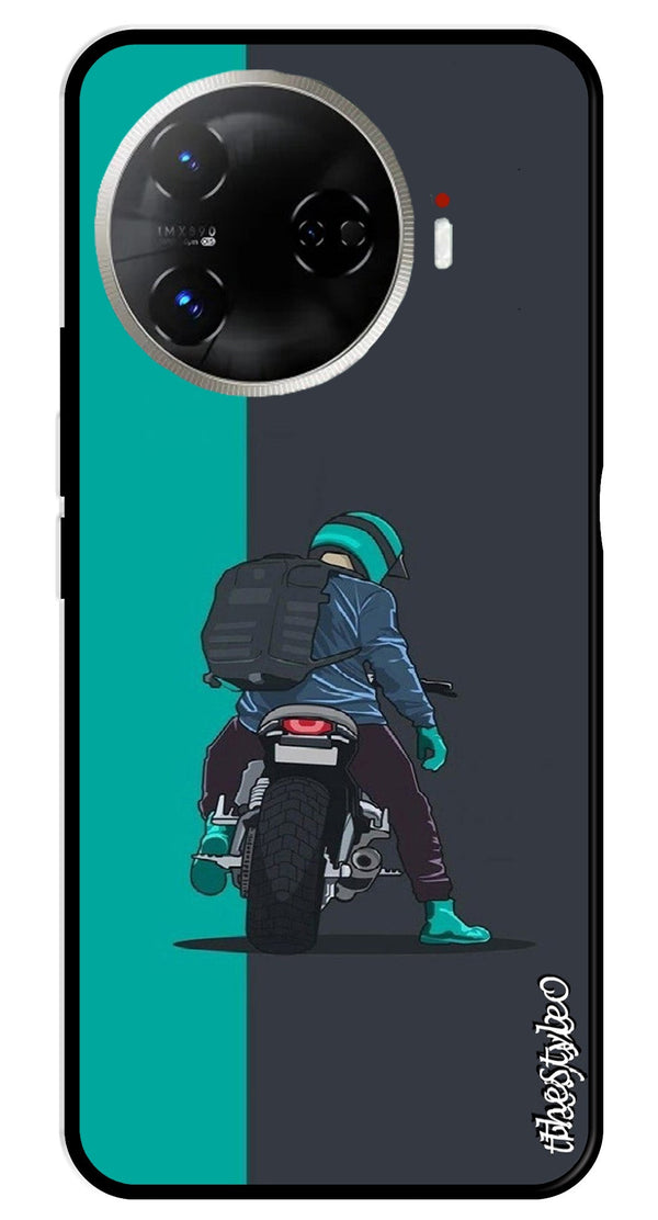 Bike Lover Metal Mobile Case for Tecno Camon 30 Pro 5G (Design No -05)