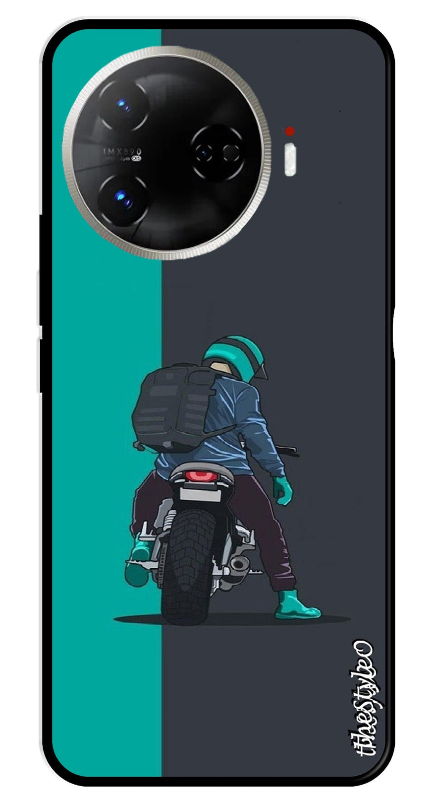 Bike Lover Metal Mobile Case for Tecno Camon 30 Pro 5G (Design No -05)