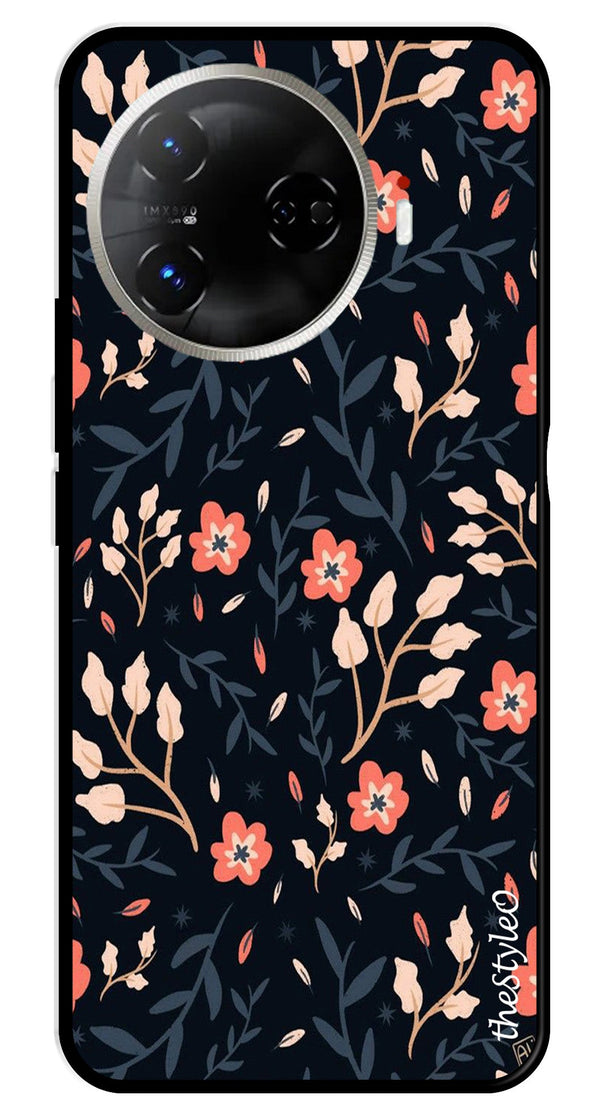 Floral Pattern Metal Mobile Case for Tecno Camon 30 Pro 5G (Design No -10)