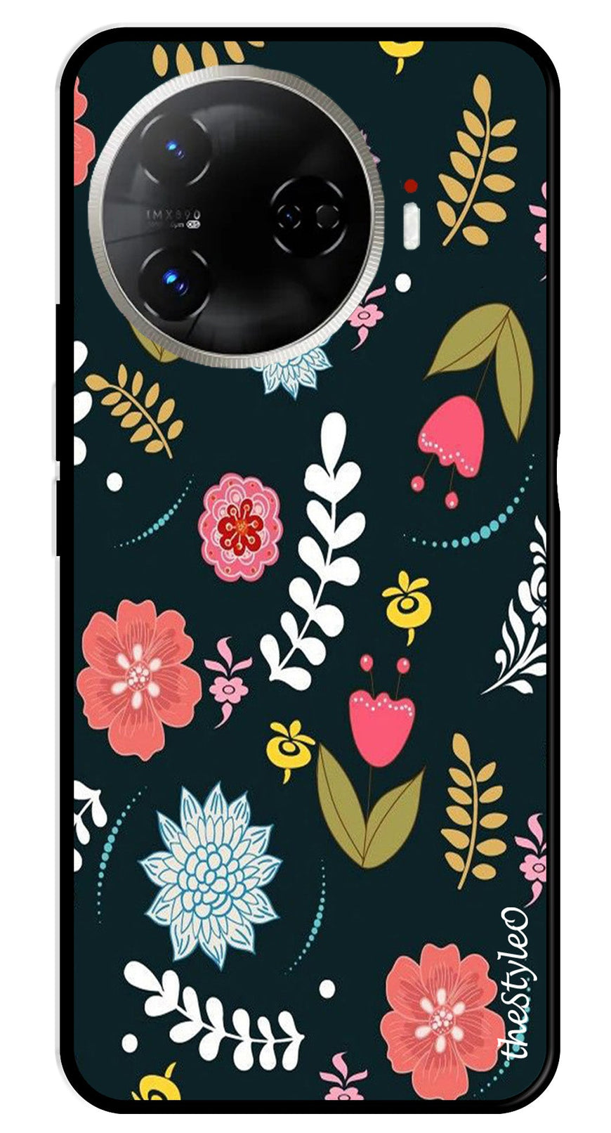 Floral Pattern2 Metal Mobile Case for Tecno Camon 30 Pro 5G (Design No -12)