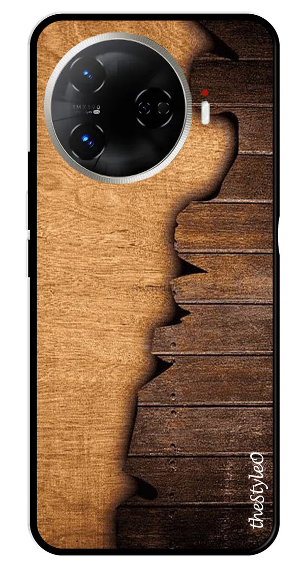 Wooden Design Metal Mobile Case for Tecno Camon 30 Pro 5G (Design No -13)