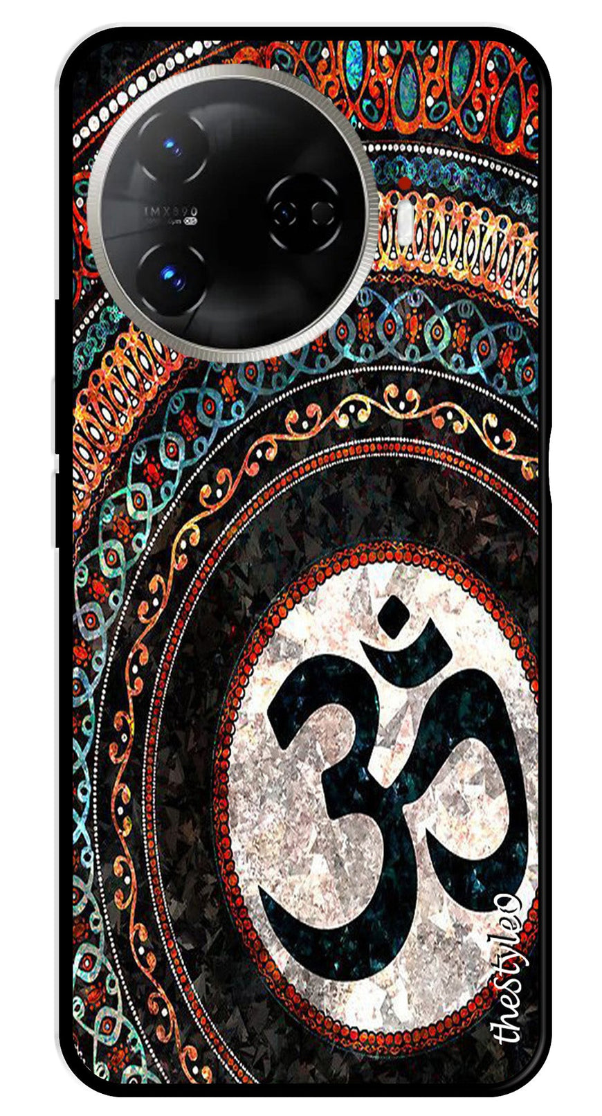 Leafs Design Metal Mobile Case for Tecno Camon 30 Pro 5G (Design No -14)