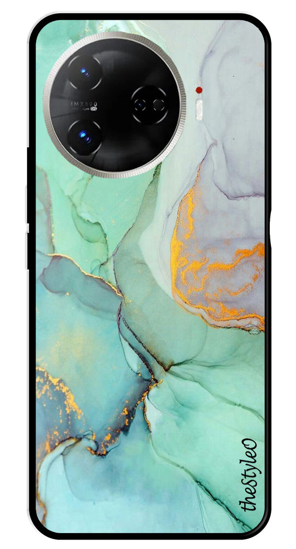 Orange Green Pattern Metal Mobile Case for Tecno Camon 30 Pro 5G (Design No -45)