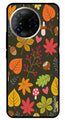 Flower Leaves Design Metal Mobile Case for Tecno Camon 30 Pro 5G (Design No -50)