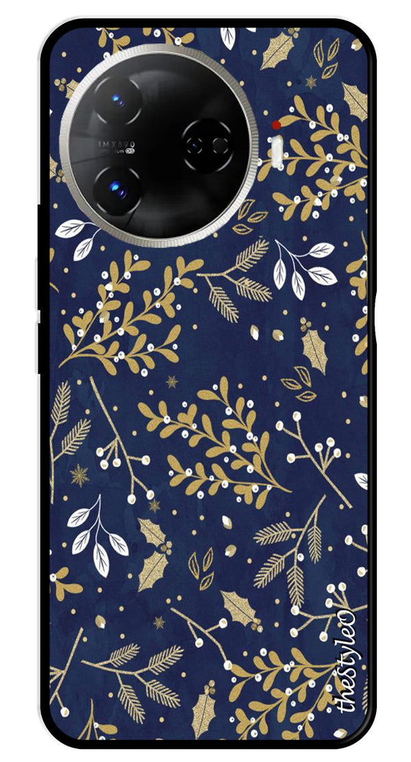 Leaves Design Metal Mobile Case for Tecno Camon 30 Pro 5G (Design No -51)