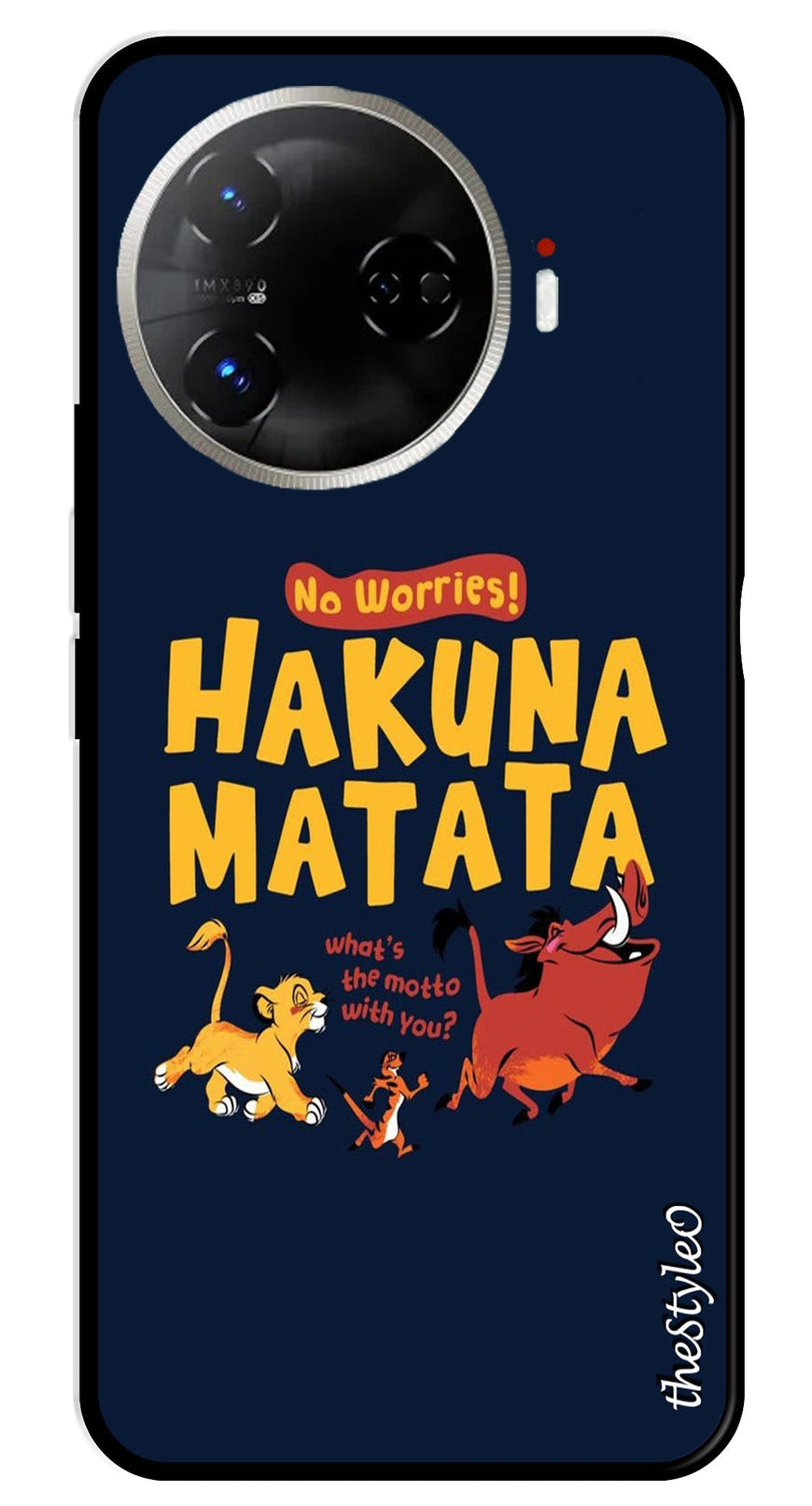 Hakuna Matata Metal Mobile Case for Tecno Camon 30 Pro 5G (Design No -62)
