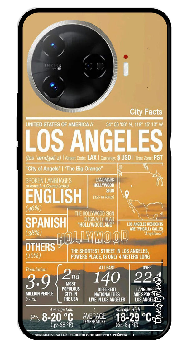 Los Angeles Metal Mobile Case for Tecno Camon 30 Pro 5G (Design No -68)
