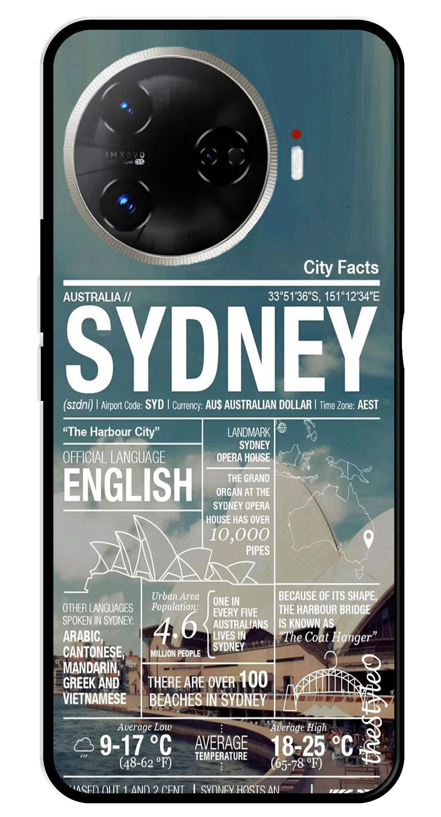 Sydney Metal Mobile Case for Tecno Camon 30 Pro 5G (Design No -69)