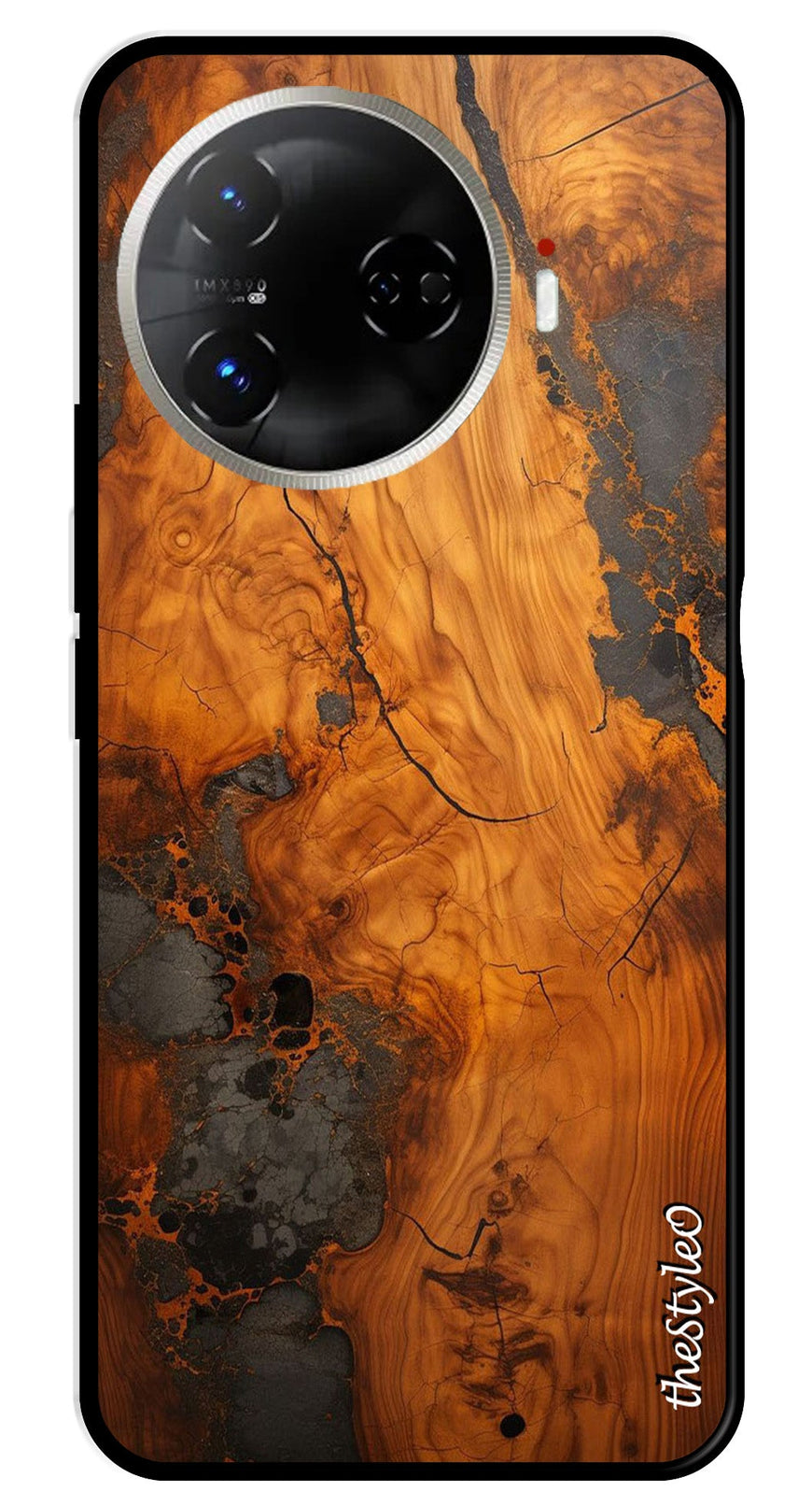 Wooden Design Metal Mobile Case for Tecno Camon 30 Pro 5G (Design No -74)