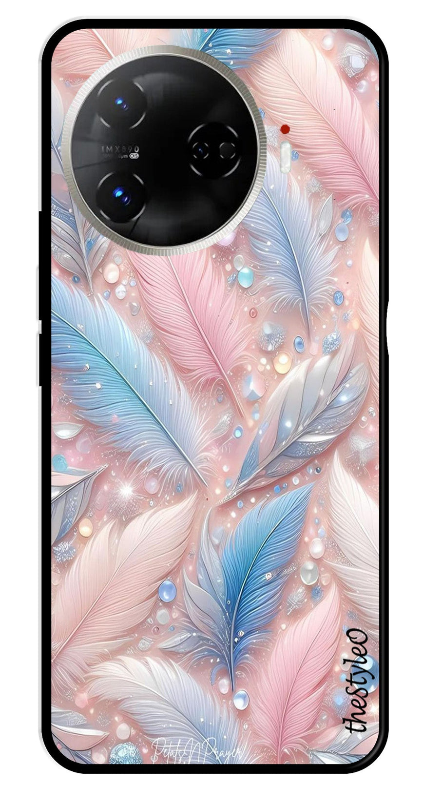 Feather Design Metal Mobile Case for Tecno Camon 30 Pro 5G (Design No -85)