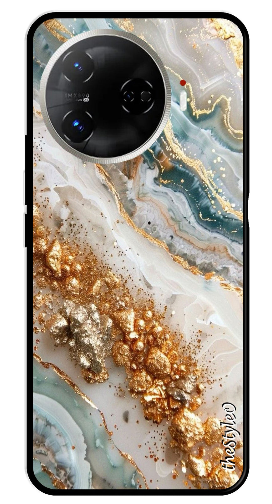 Marble Design Metal Mobile Case for Tecno Camon 30 Pro 5G (Design No -92)