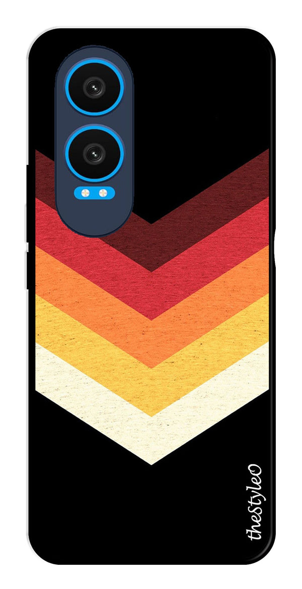 MultiColor Arrow Metal Mobile Case for OnePlus Nord CE4 Lite (Design No -04)