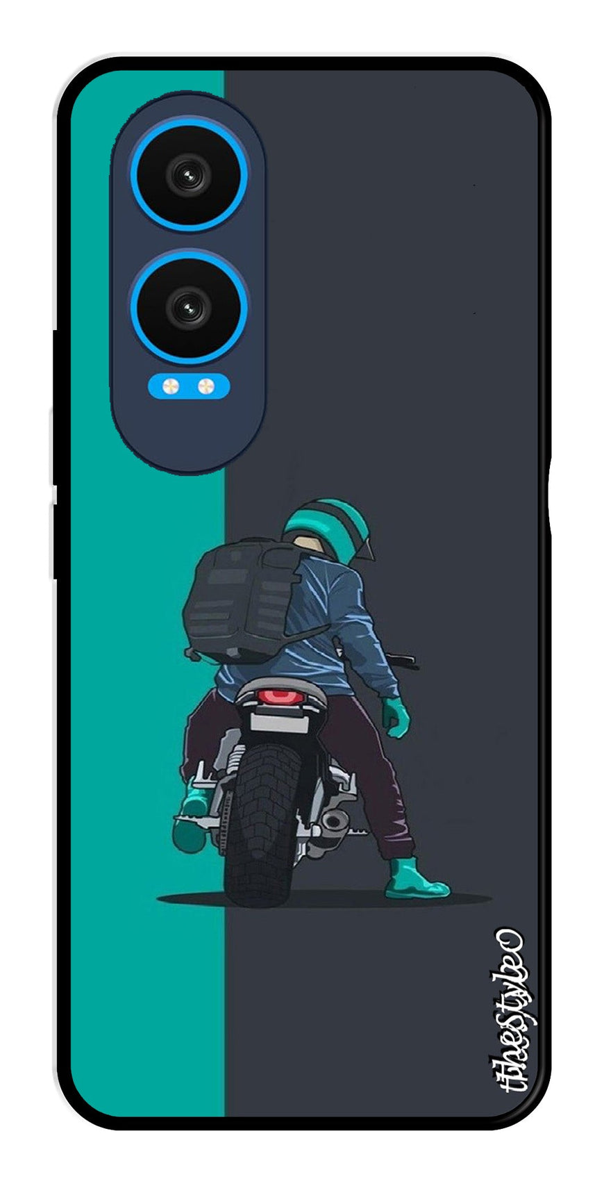 Bike Lover Metal Mobile Case for OnePlus Nord CE4 Lite (Design No -05)