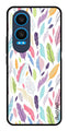 Colorful Feathers Metal Mobile Case for OnePlus Nord CE4 Lite (Design No -06)