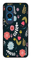 Floral Pattern2 Metal Mobile Case for OnePlus Nord CE4 Lite (Design No -12)