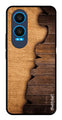 Wooden Design Metal Mobile Case for OnePlus Nord CE4 Lite (Design No -13)