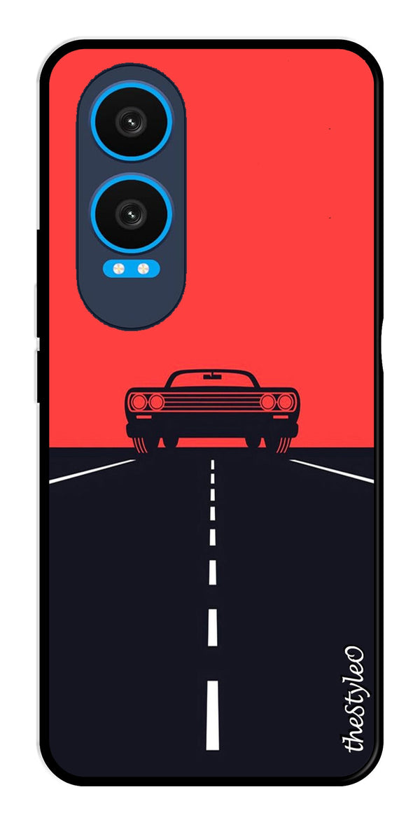 Owls Pattern Metal Mobile Case for OnePlus Nord CE4 Lite (Design No -20)
