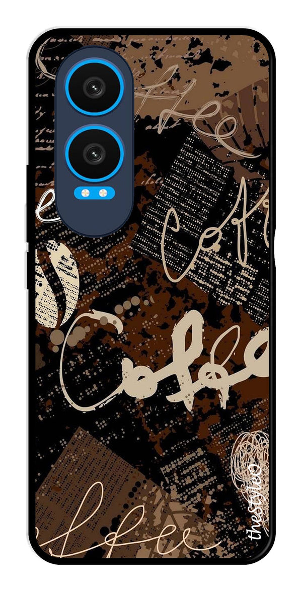 Marble Pattern Metal Mobile Case for OnePlus Nord CE4 Lite (Design No -36)