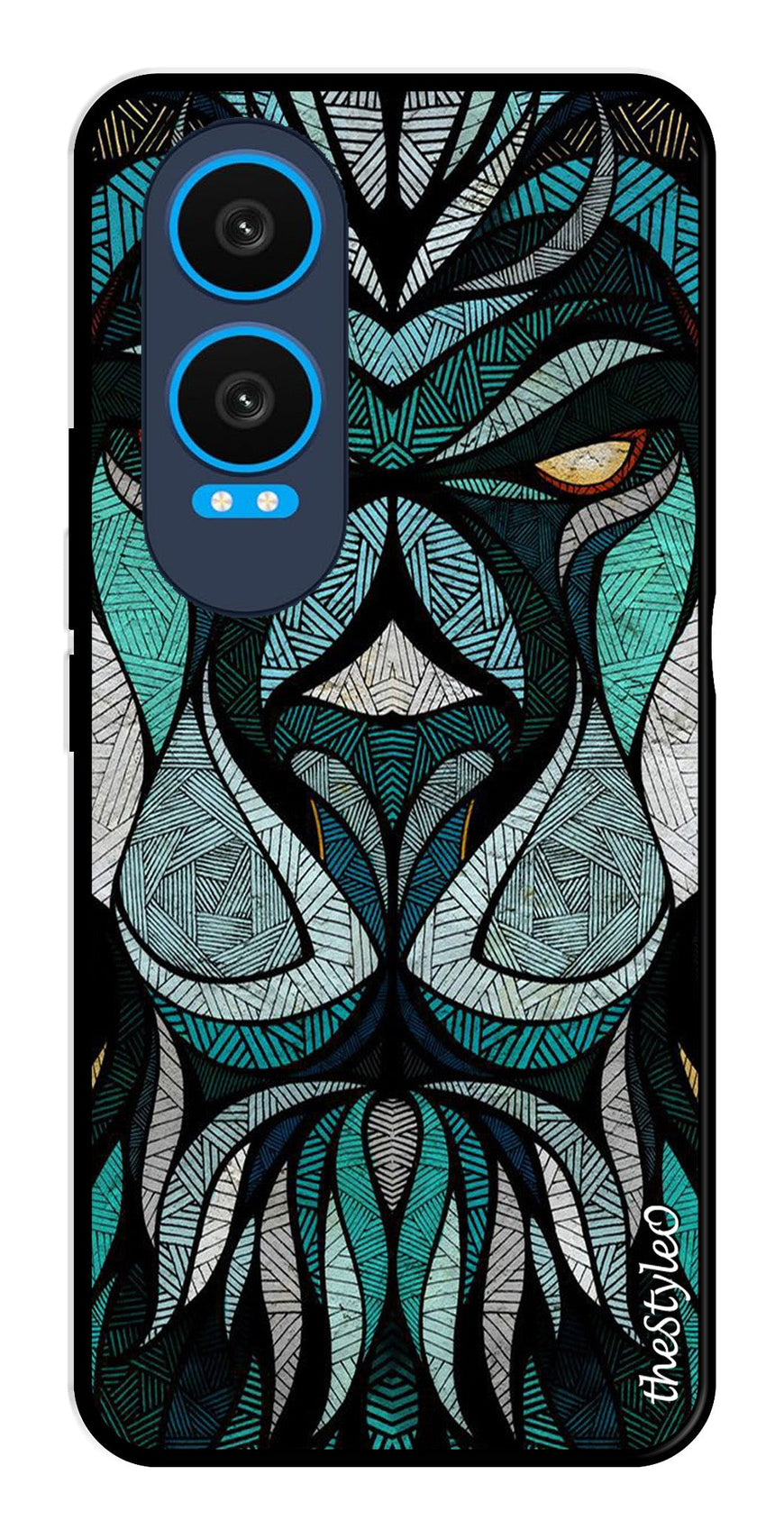 Muted Rainbow Metal Mobile Case for OnePlus Nord CE4 Lite (Design No -39)