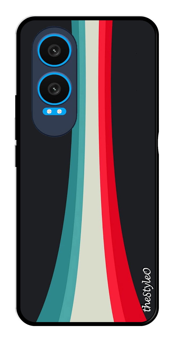 Modern Art Colorful Metal Mobile Case for OnePlus Nord CE4 Lite (Design No -47)