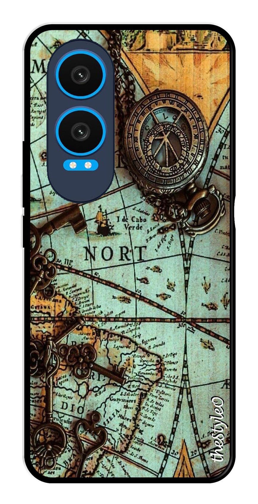 Marble Design Metal Mobile Case for OnePlus Nord CE4 Lite (Design No -53)