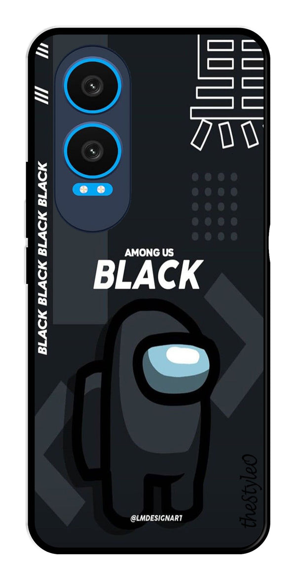 Among us Black Metal Mobile Case for OnePlus Nord CE4 Lite (Design No -67)