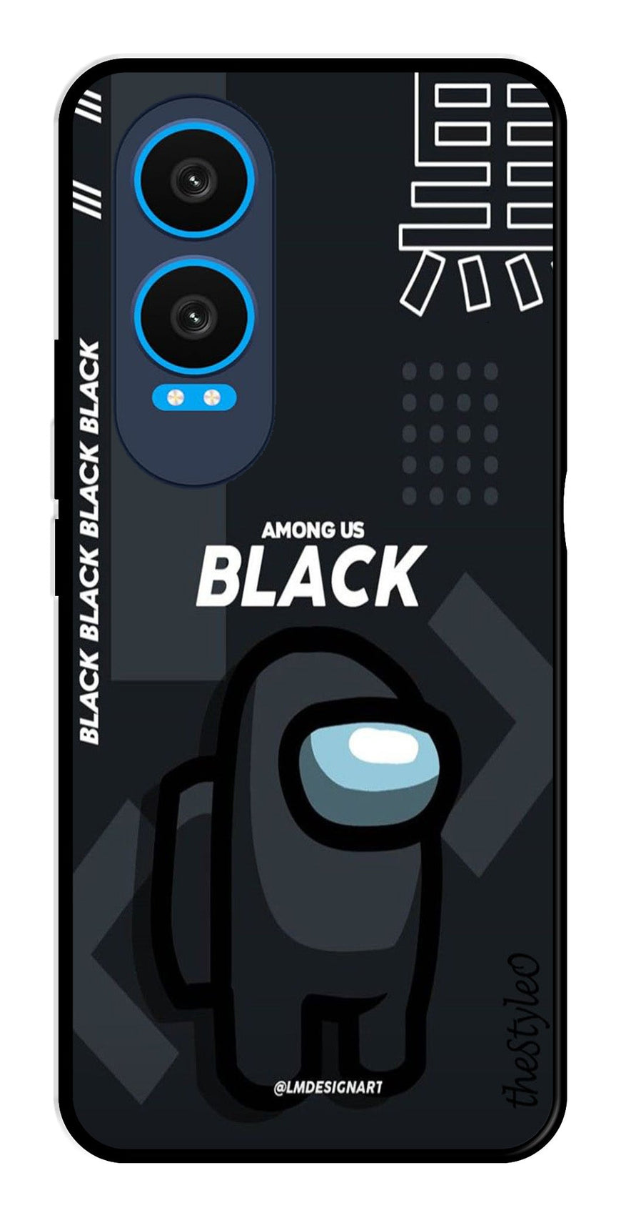 Among us Black Metal Mobile Case for OnePlus Nord CE4 Lite (Design No -67)