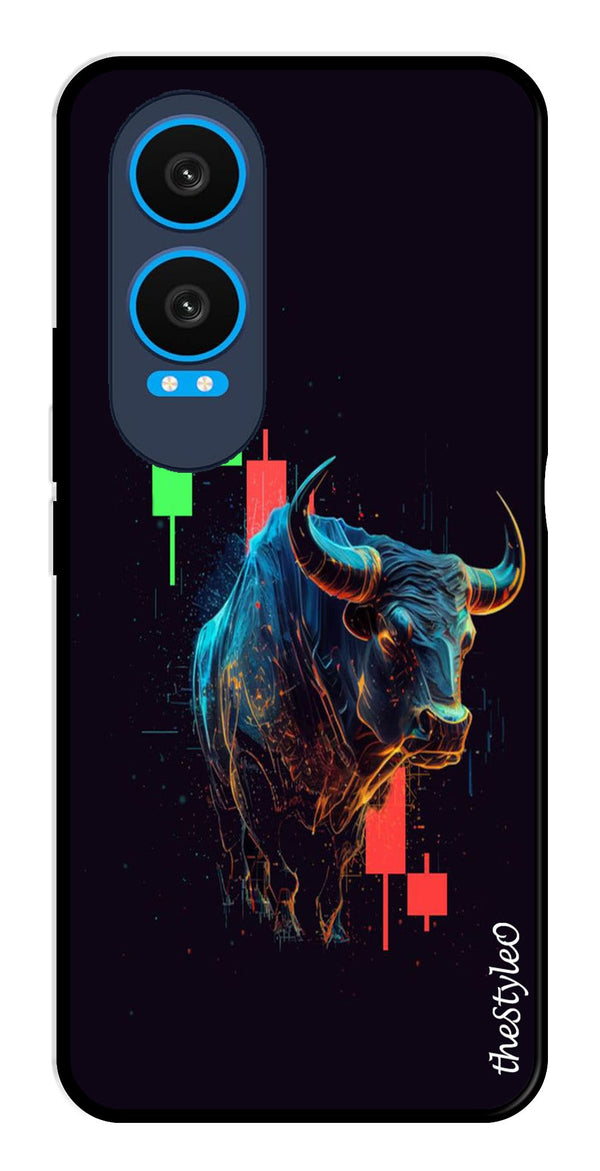 Stock Market Metal Mobile Case for OnePlus Nord CE4 Lite (Design No -77)