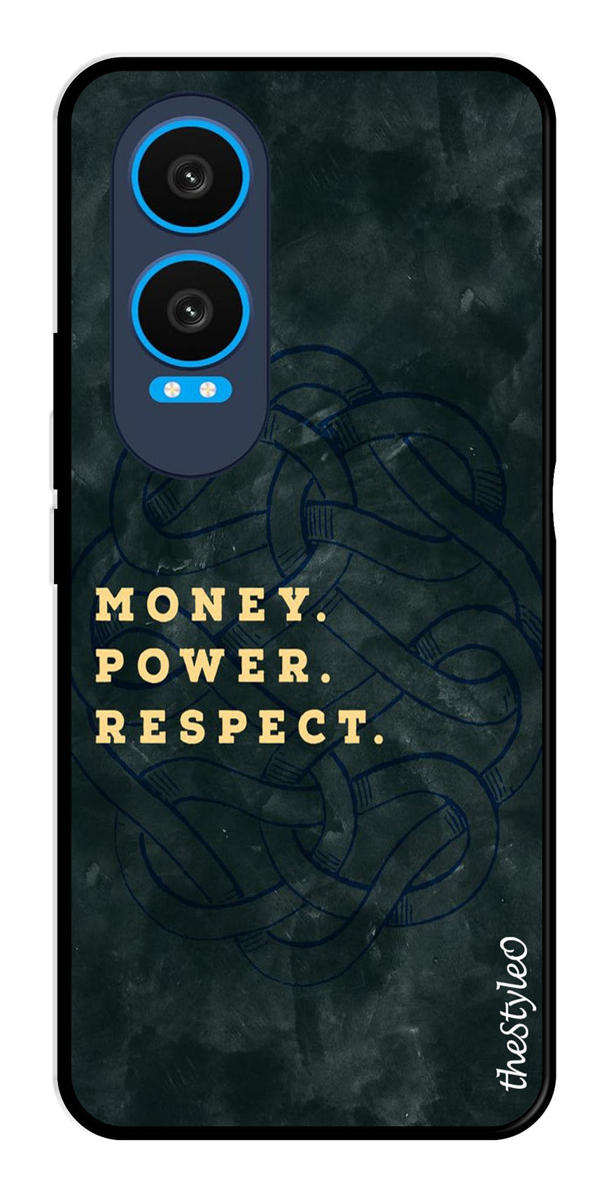Money Power Respect Metal Mobile Case for OnePlus Nord CE4 Lite (Design No -79)