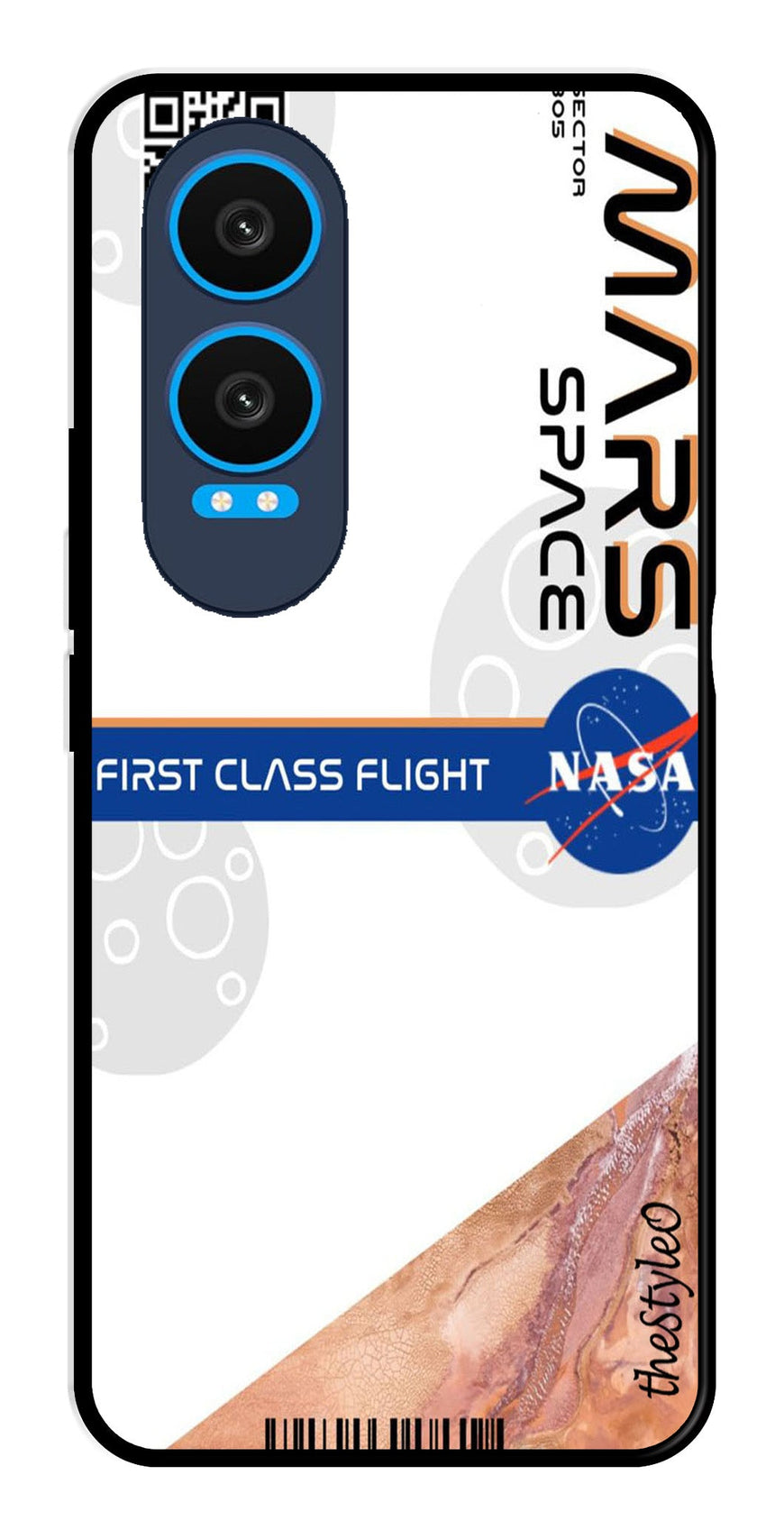 Mars Space Metal Mobile Case for OnePlus Nord CE4 Lite (Design No -81)