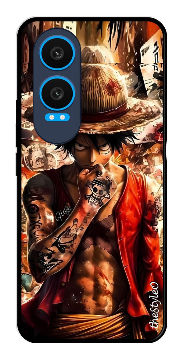 Monkey D Luffy Metal Mobile Case for OnePlus Nord CE4 Lite (Design No -83)