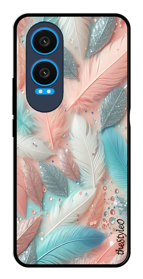 Feather Metal Mobile Case for OnePlus Nord CE4 Lite (Design No -84)