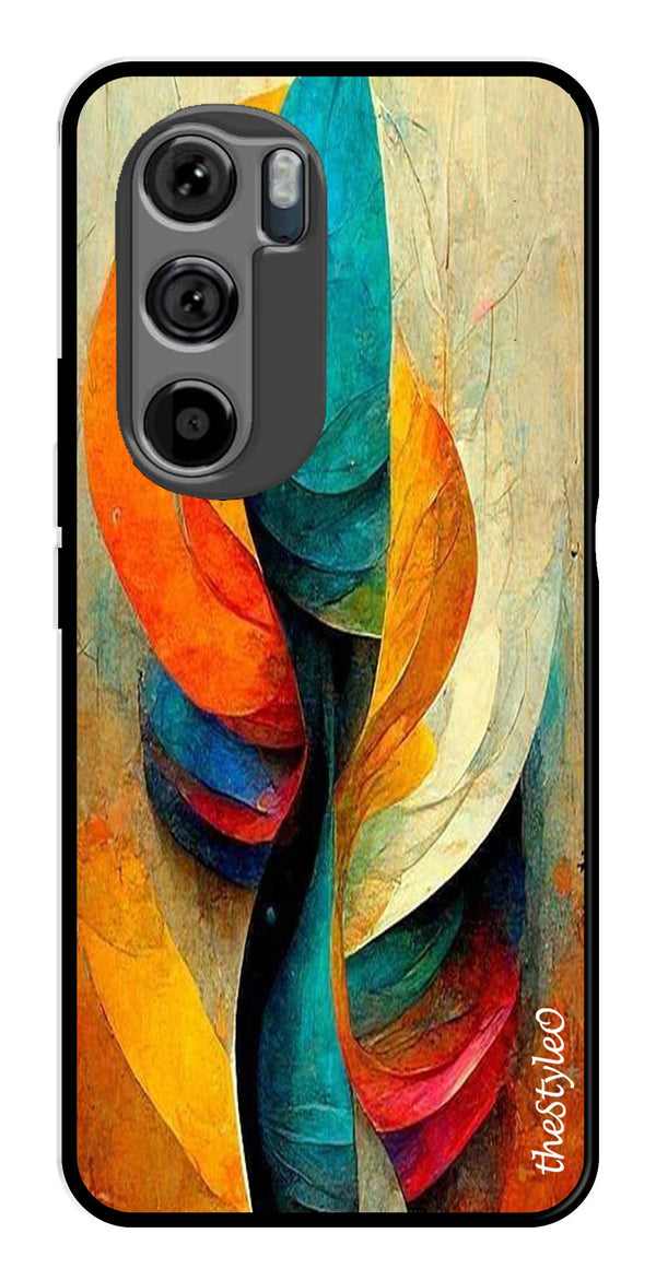 Modern Art Metal Mobile Case for Moto Edge 30 (Design No -11)
